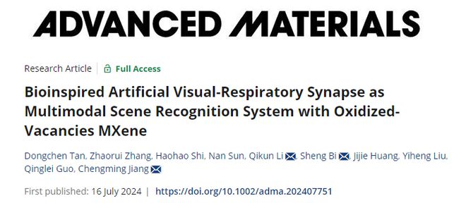 半岛.体育 (中国) 官方网站大连理工江诚鸣、毕胜等《AM》：生物启发的多模态人(图1)